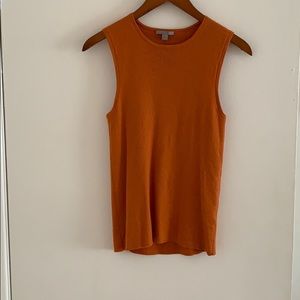 COS orange wool ribbed tank